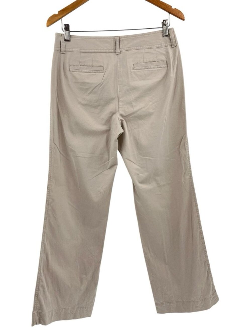 J.JILL Women's Tan Soapstone Flat Front Wide Leg Chino Pants NWT 6 Petite - Picture 6 of 6